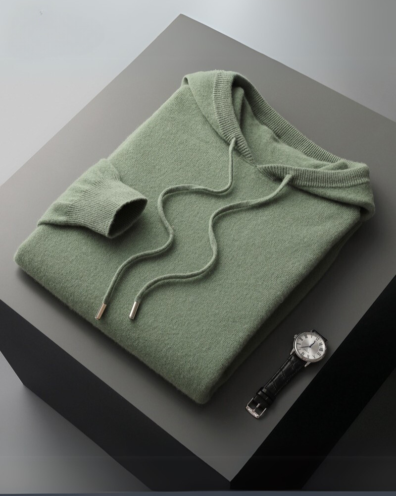 100% Cashmere Hoodie - Old Money