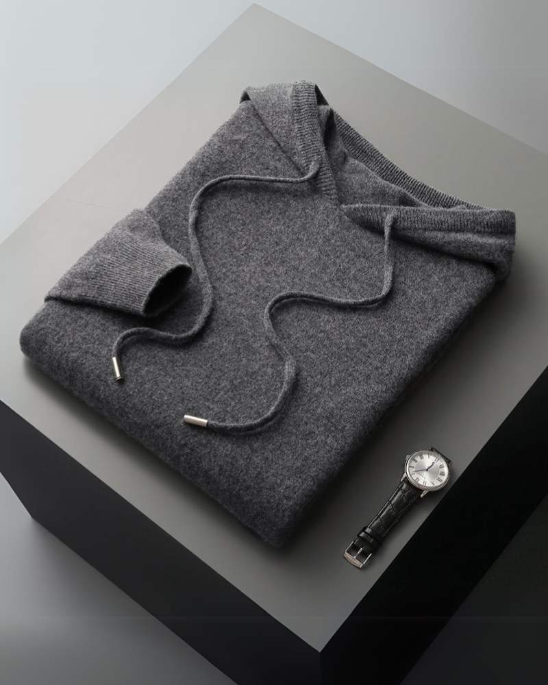 100% Cashmere Hoodie - Old Money