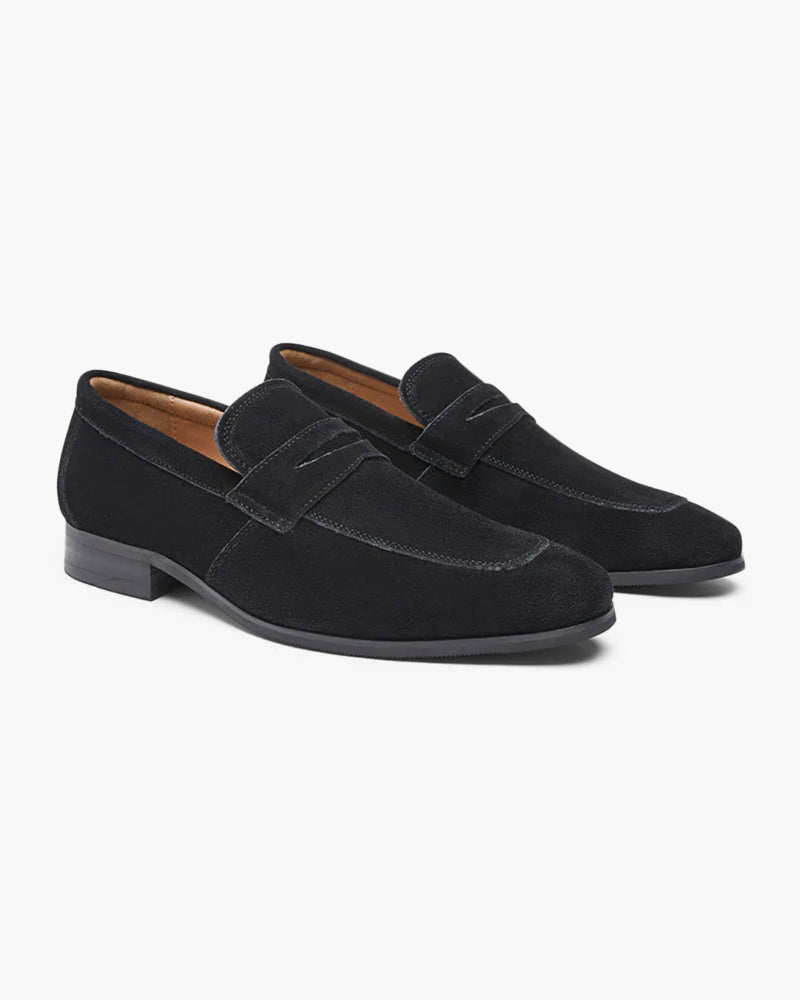 Old Money Suede Penny Loafers - Old Money