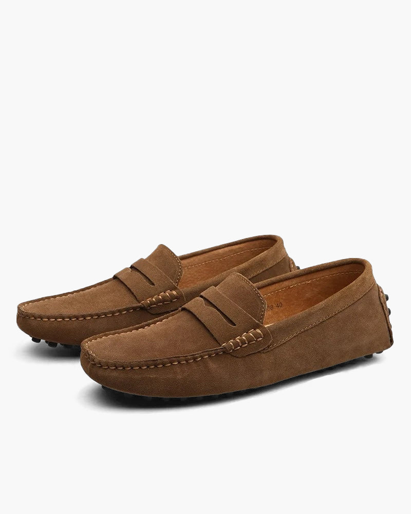 Suede Driver Loafers