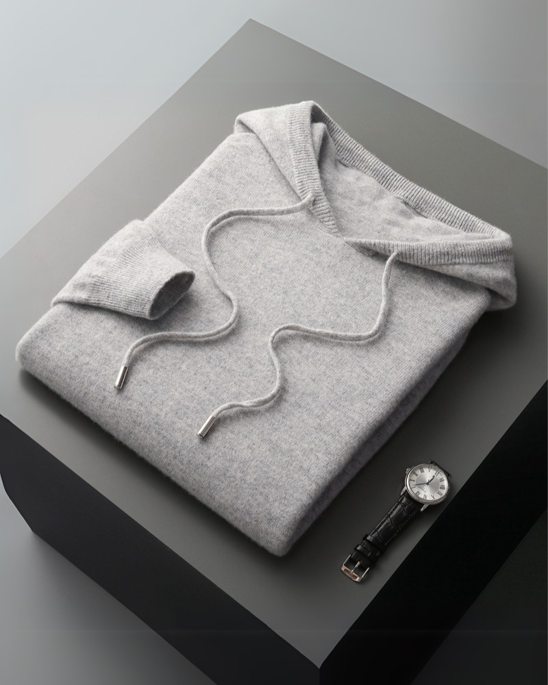 100% Cashmere Hoodie - Old Money